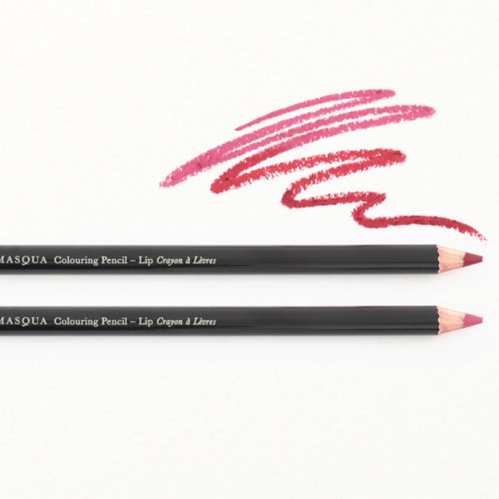 Illamasqua Coloring Pencil Lust and Media Set *NEW* Pink Red CRUELTY FREE Lip